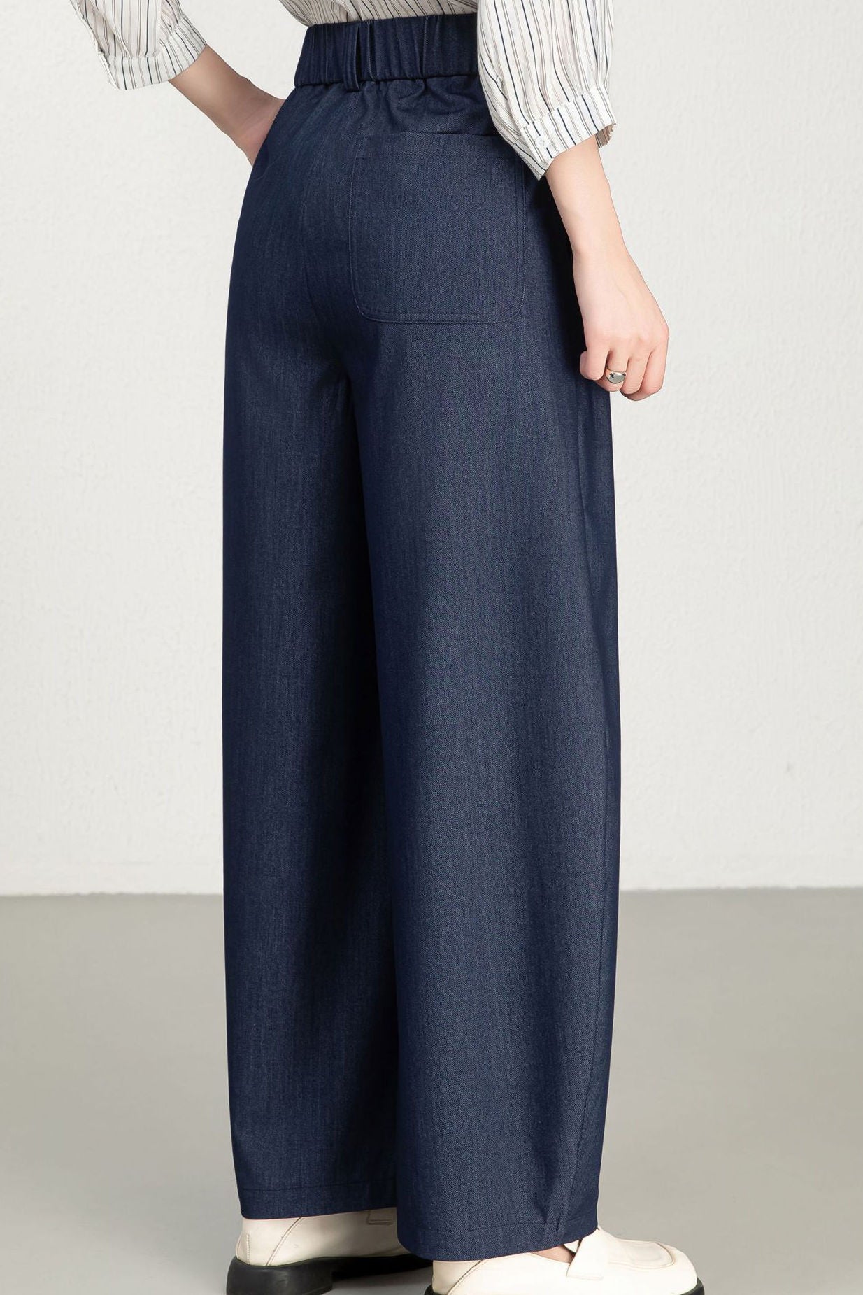 Casual Tencel Wide-Leg Jeans - liwisi