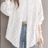 Hollow Out Sun Protection Shirt - liwisi
