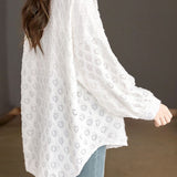 Hollow Out Sun Protection Shirt - liwisi