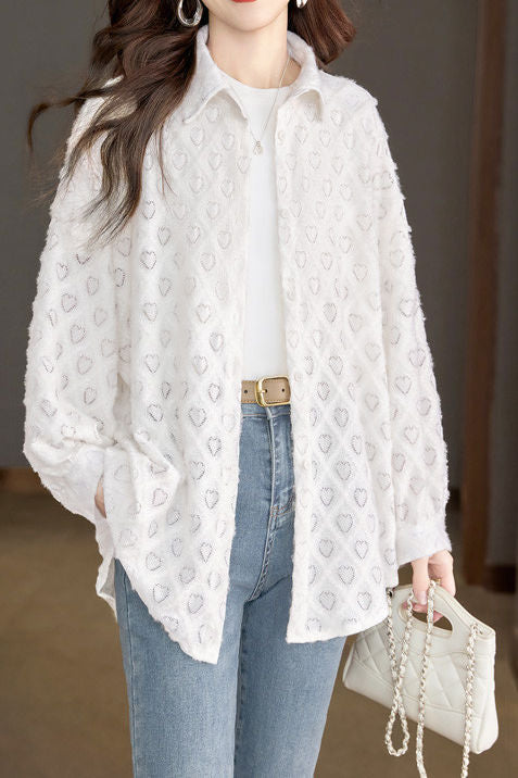 Hollow Out Sun Protection Shirt - liwisi