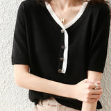 Stylish Color Block Knit Sweater - liwisi