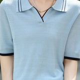 Color Block Minimalist Knit Sweater - liwisi