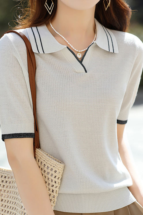 Color Block Minimalist Knit Sweater - liwisi