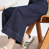 High-Waisted Loose Fit Wide-Leg Pants - liwisi