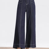 High-Waisted Loose Fit Wide-Leg Pants - liwisi