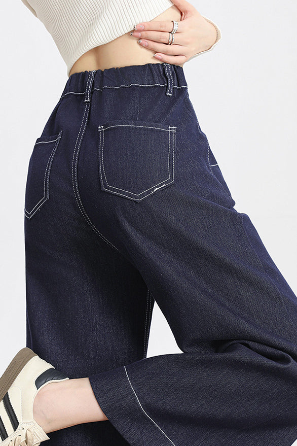 High-Waisted Loose Fit Wide-Leg Pants - liwisi