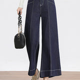 High-Waisted Loose Fit Wide-Leg Pants - liwisi