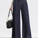 High-Waisted Loose Fit Wide-Leg Pants - liwisi
