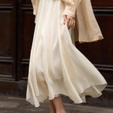 Elegant Flowing Midi Skirt - liwisi