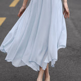 Elegant Flowing Midi Skirt - liwisi