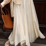Elegant Flowing Midi Skirt - liwisi