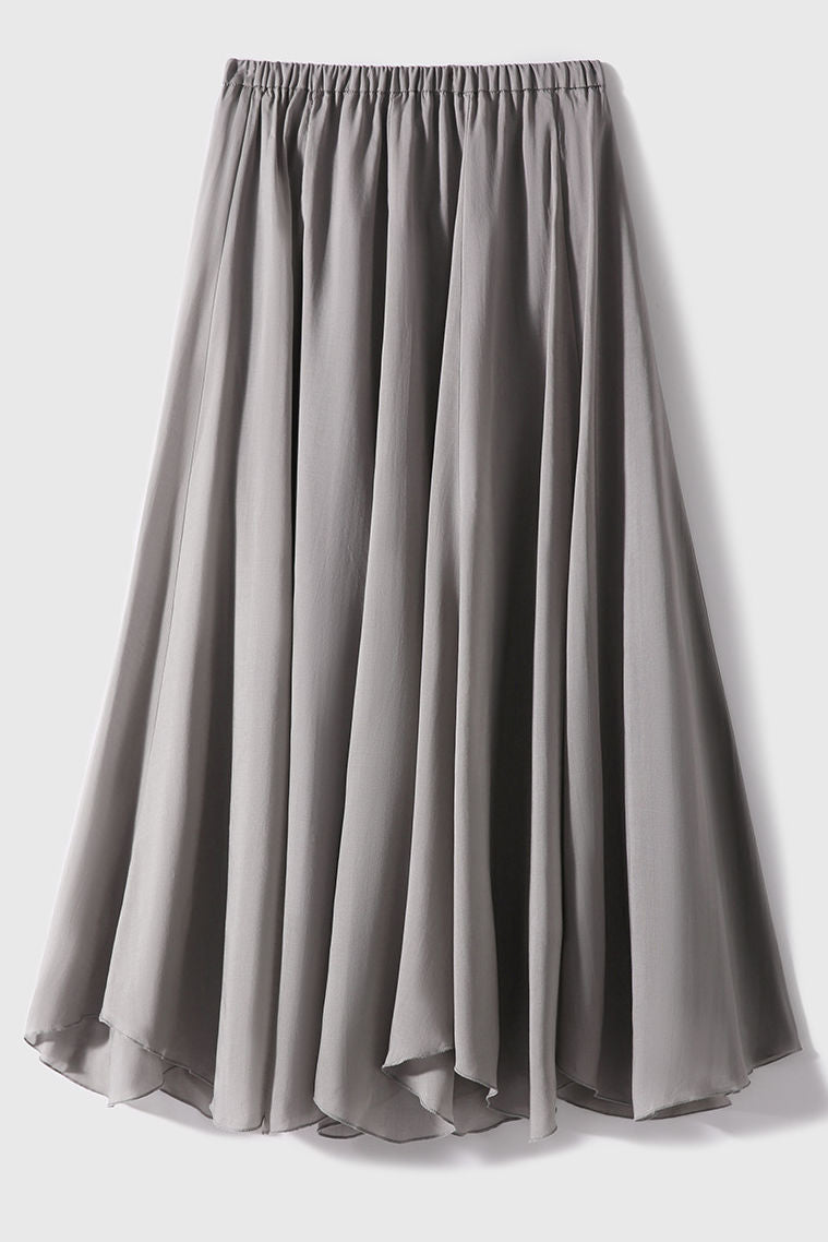 Elegant Flowing Midi Skirt - liwisi
