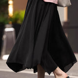 Elegant Flowing Midi Skirt - liwisi