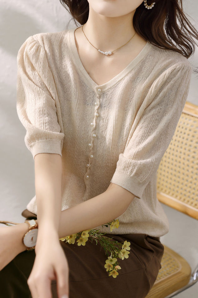 Lady-like Elegant Knit Sweater - liwisi