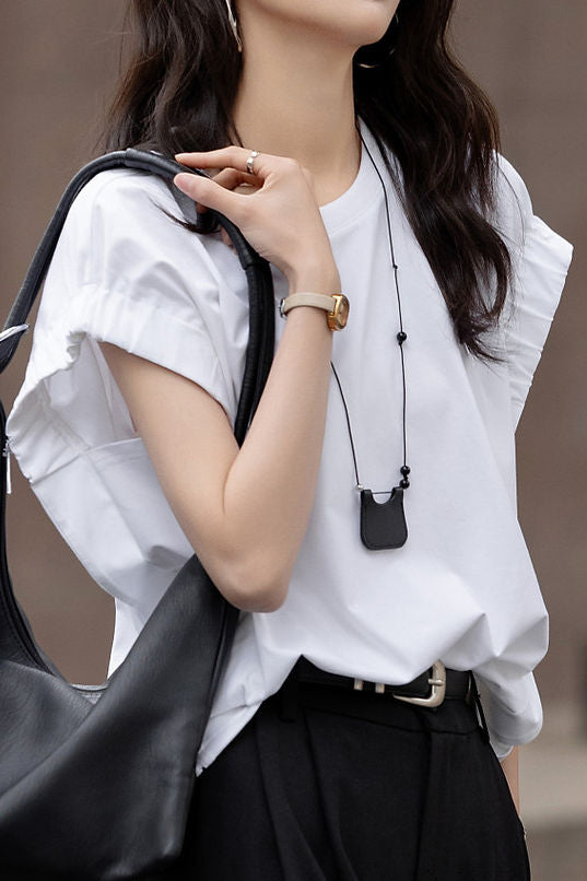Loose Relaxed Cap Sleeve - liwisi