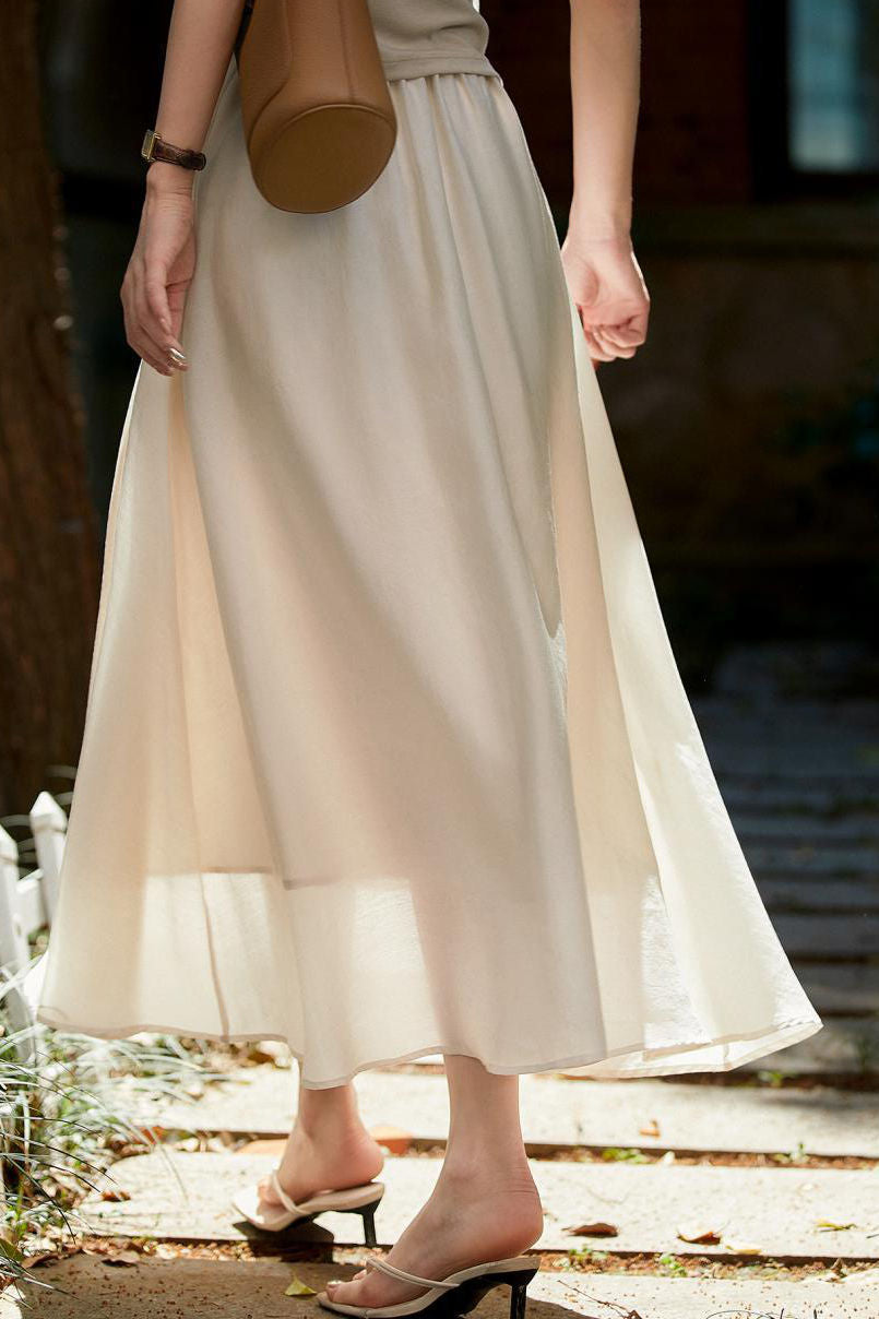 Elegant Slim A-line Umbrella Skirt - liwisi