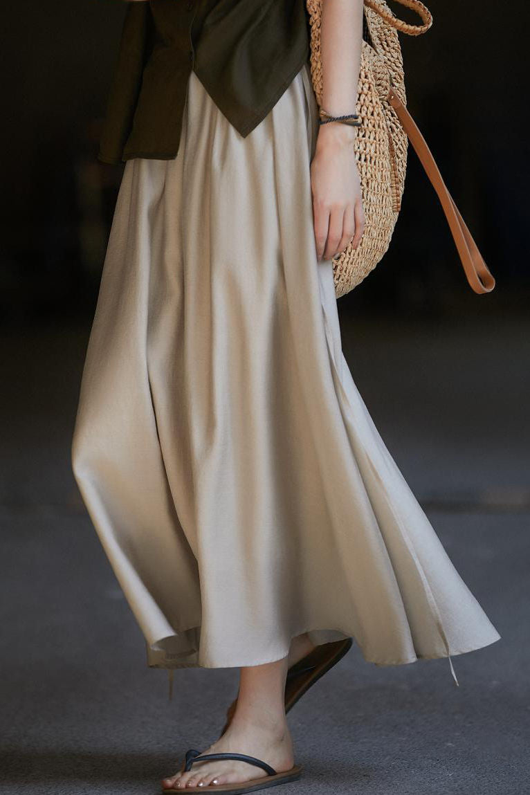 Elegant Slim A-line Umbrella Skirt - liwisi