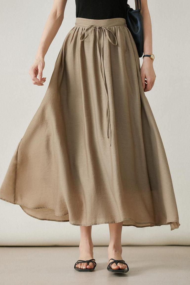 Elegant Slim A-line Umbrella Skirt - liwisi
