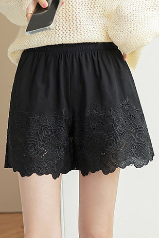 Embroidered Lace Underwear Shorts - liwisi