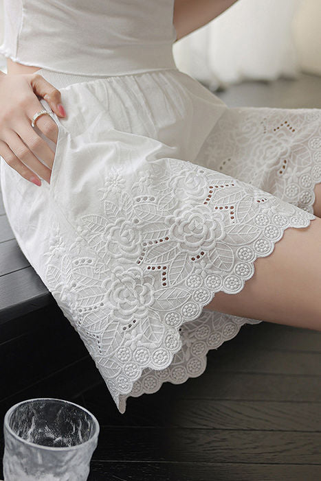 Embroidered Lace Underwear Shorts - liwisi