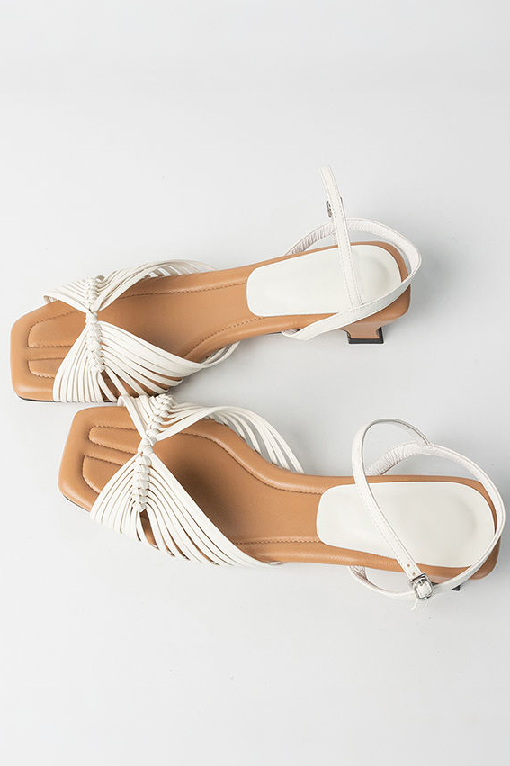 French Woven Hollow Resort Sandals - liwisi