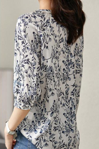 Floral Printed T-shirt - liwisi
