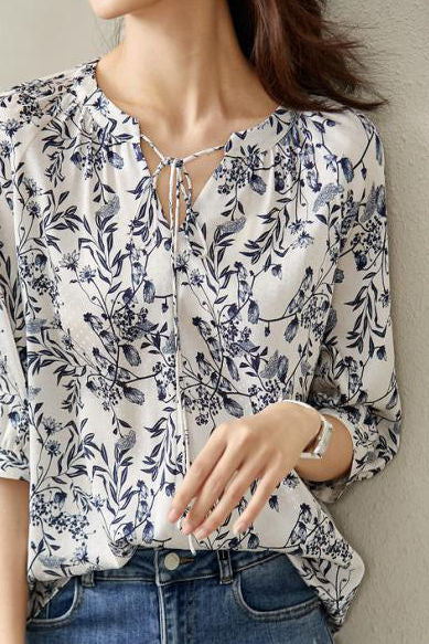 Floral Printed T-shirt - liwisi