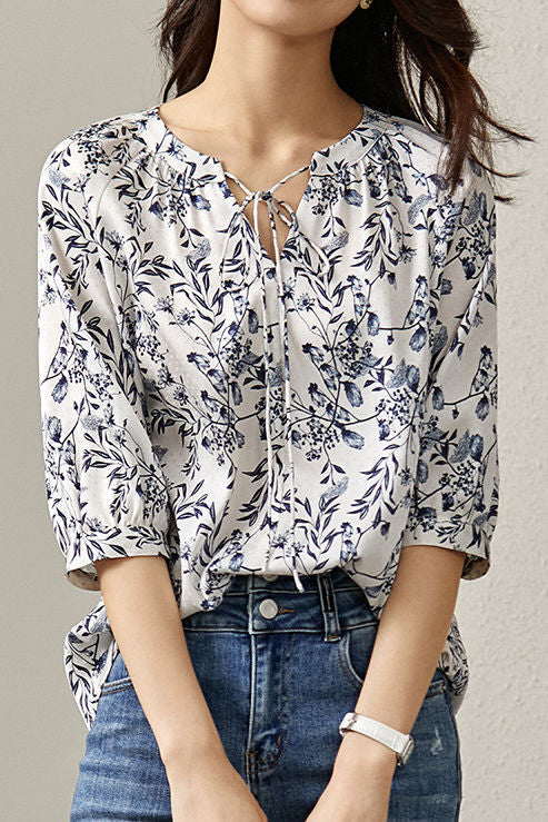 Floral Printed T-shirt - liwisi