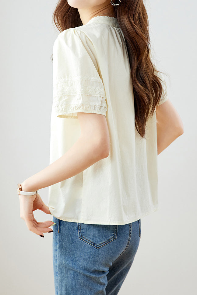 Minimalist Solid Color Shirt - liwisi