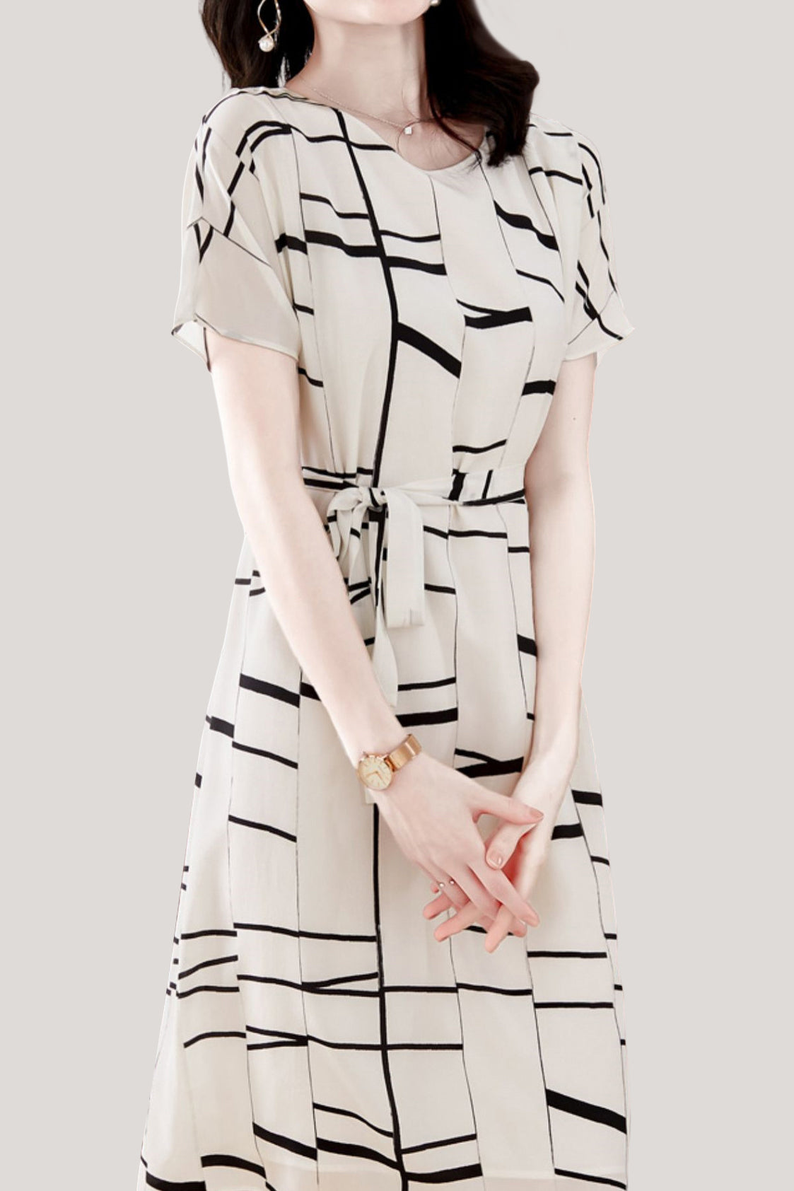 Chic Commuter Tie Dress - liwisi
