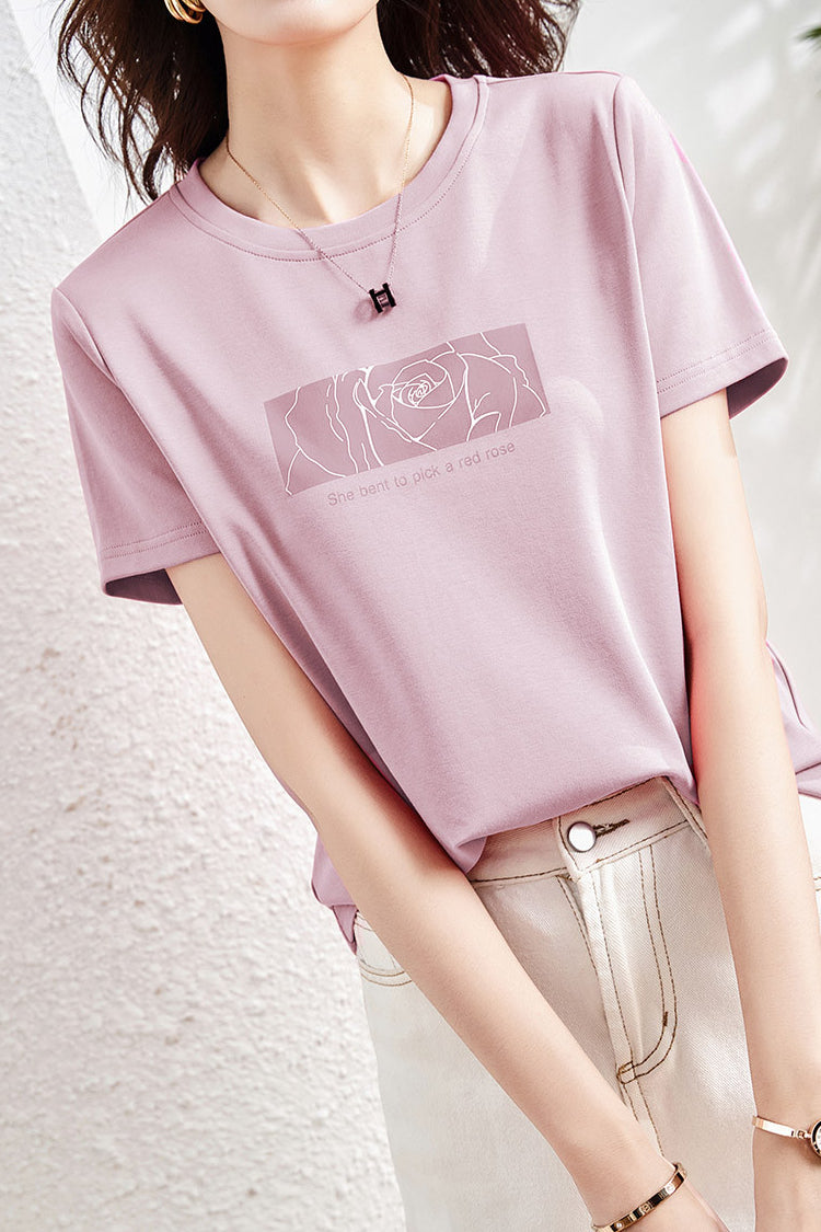 Casual Commuter Printed T-shirt - liwisi