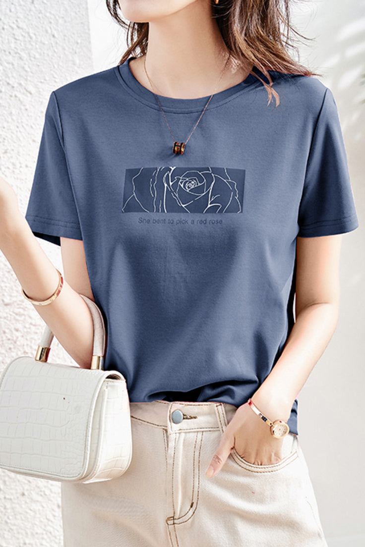 Casual Commuter Printed T-shirt - liwisi