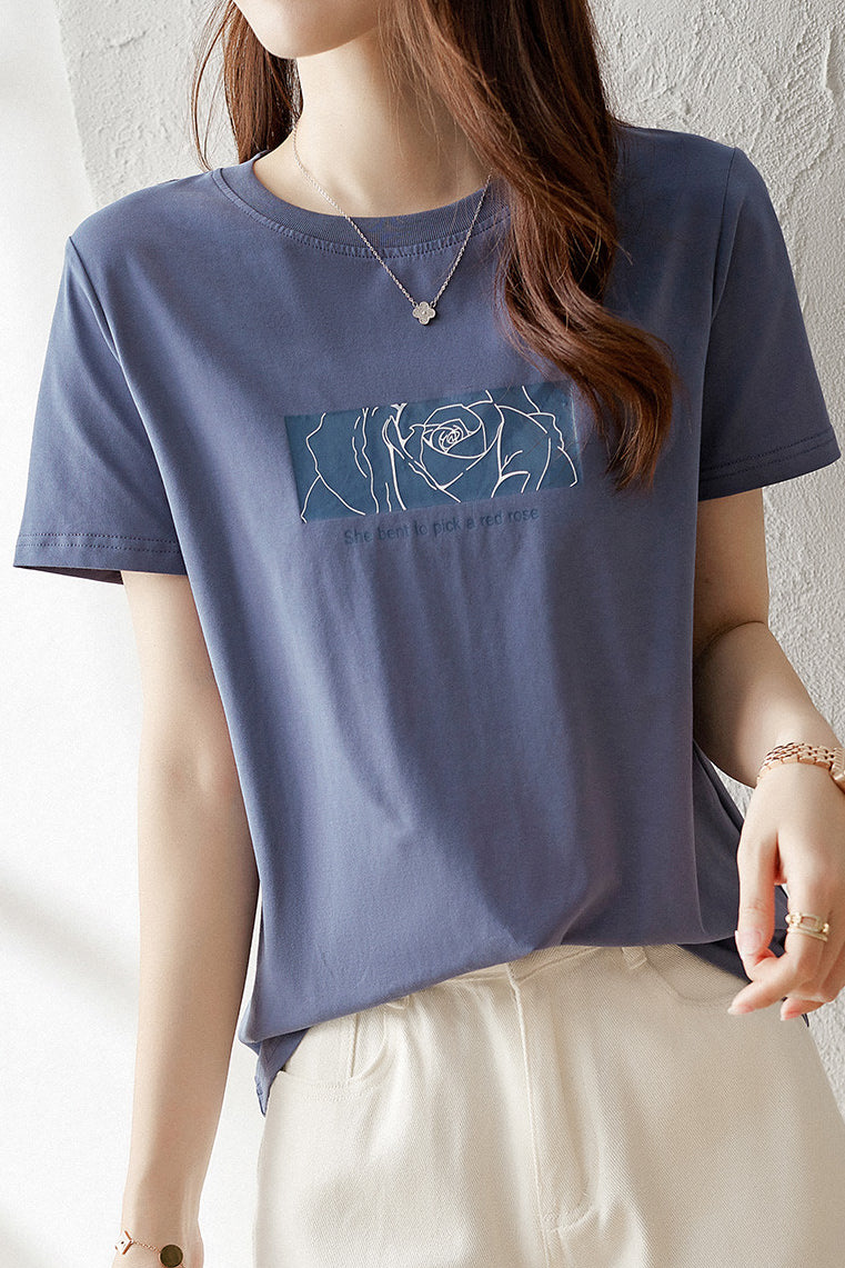 Casual Commuter Printed T-shirt - liwisi