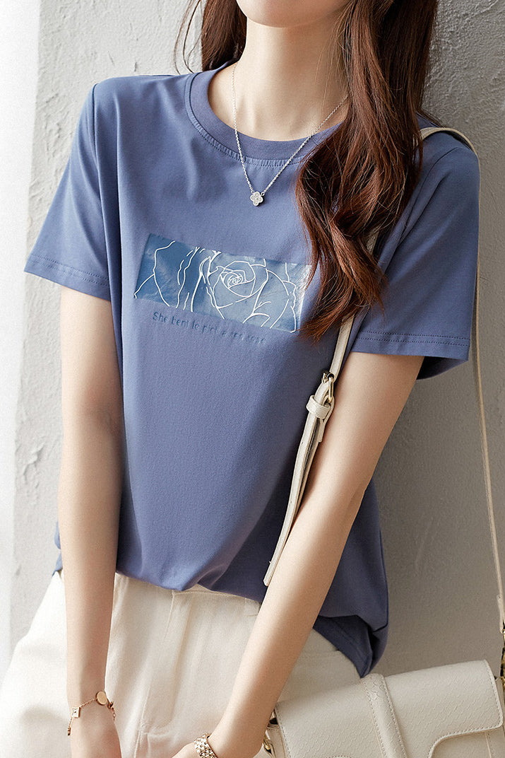 Casual Commuter Printed T-shirt - liwisi
