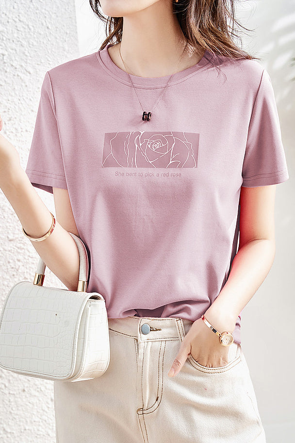 Casual Commuter Printed T-shirt - liwisi