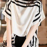 Two-Piece Striped Printed Top - liwisi