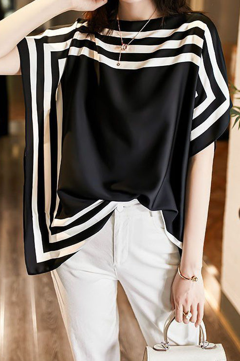 Two-Piece Striped Printed Top - liwisi