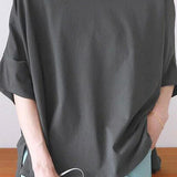 Comfortable batwing sleeve T-shirt - liwisi