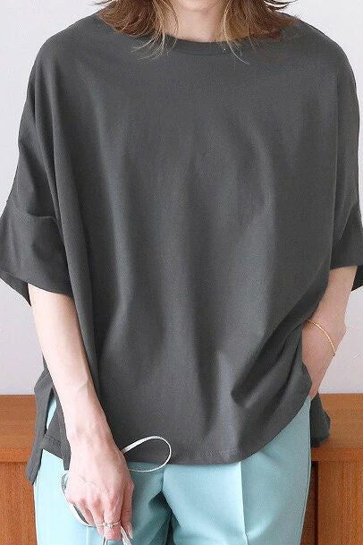 Comfortable batwing sleeve T-shirt - liwisi