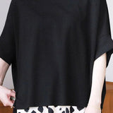 Comfortable batwing sleeve T-shirt - liwisi