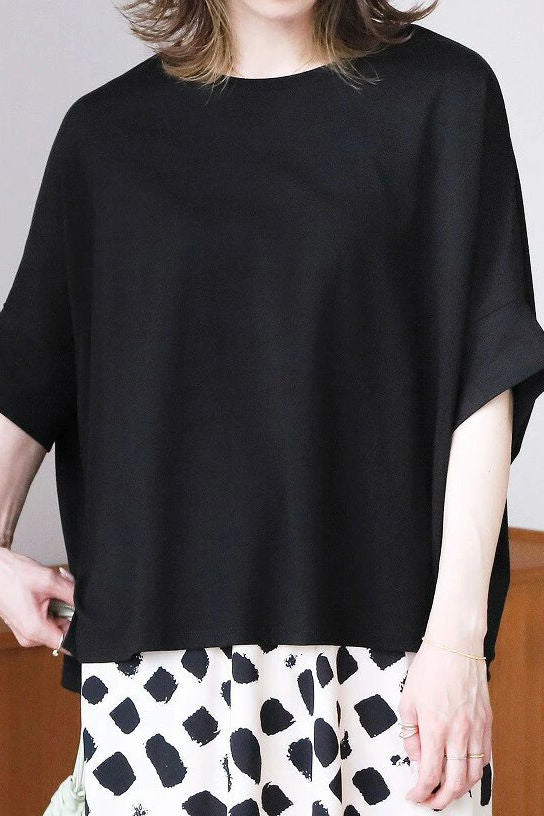 Comfortable batwing sleeve T-shirt - liwisi
