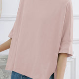 Comfortable batwing sleeve T-shirt - liwisi
