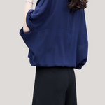 V-neck top and wide-leg pants set - liwisi