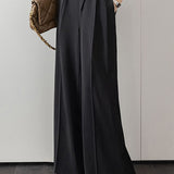 Irregular straight leg suit pants - liwisi