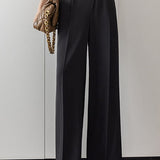 Irregular straight leg suit pants - liwisi