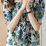 Square neck puff sleeve cable knit pullover - liwisi