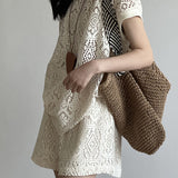 Heavily embroidered hollow lace set - liwisi