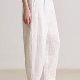 Tapered pants with elastic waistband - liwisi