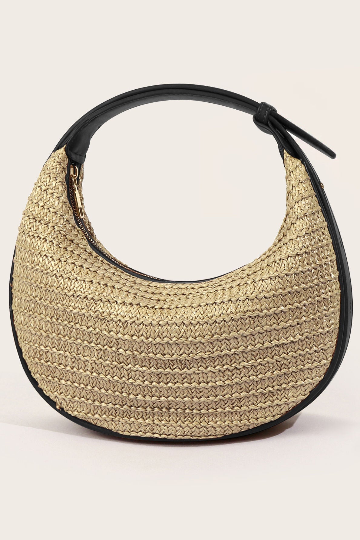 Handheld crossbody half-moon bag - liwisi