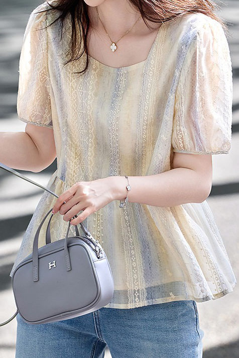French-style elegant commuting shirt - liwisi